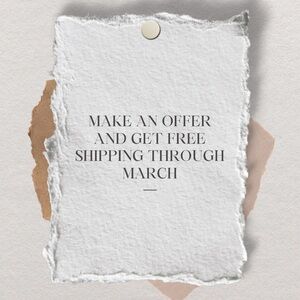 Make an offer and receive free shipping!!!